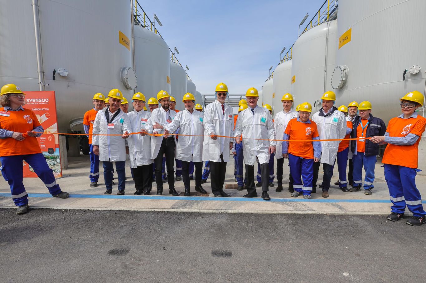 Inaugurazione Carboni Attivi Syensqo 18.04.2024-Taglio del nastro