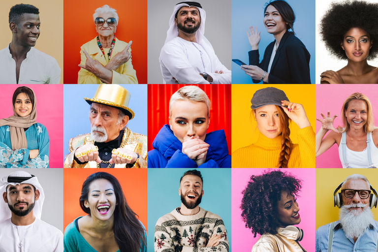 People collage