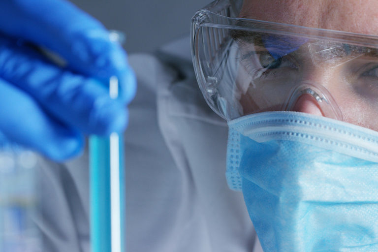 In a laboratory