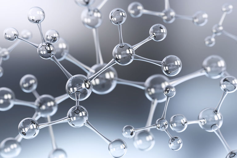 Abstract atom or molecule structure for Science or medical 