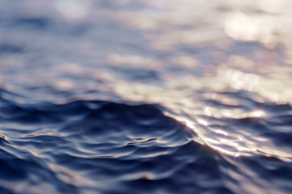 Sea wave close up