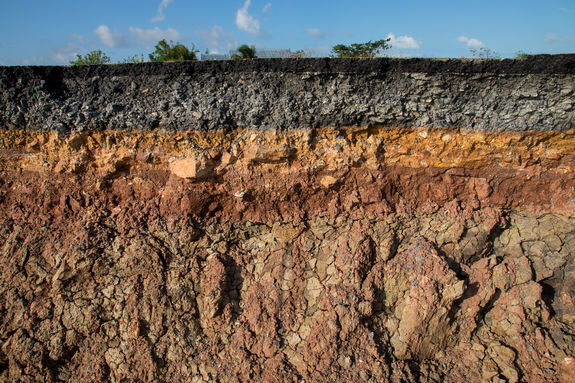 The curb erosion from storms The curb erosion from storms